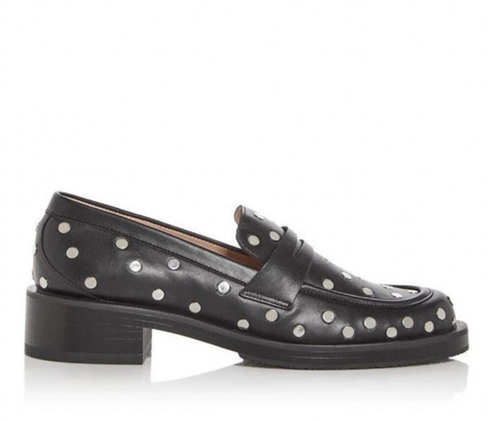 Stuart Weitzman Palmer Bold Stud Loafer Sz 6B